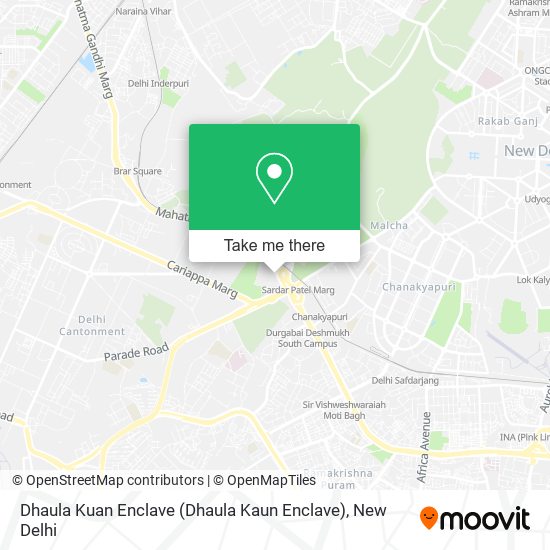 Dhaula Kuan Enclave (Dhaula Kaun Enclave) map