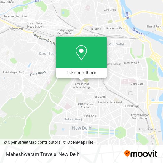 Maheshwaram Travels map