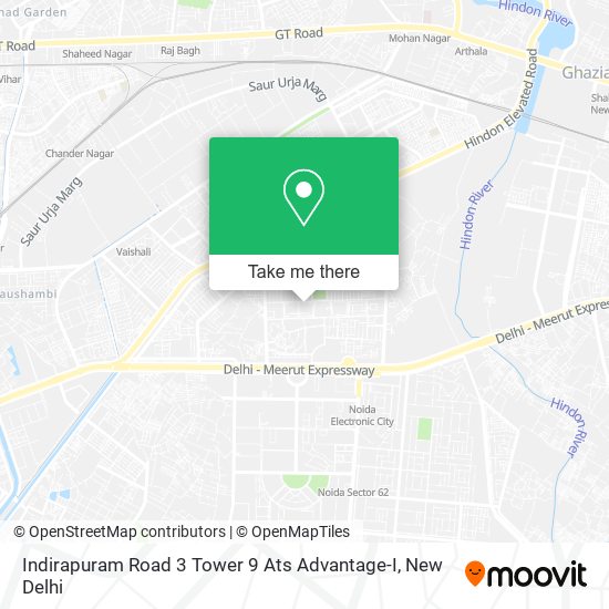 Indirapuram Road 3 Tower 9 Ats Advantage-I map