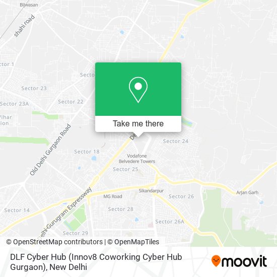 DLF Cyber Hub (Innov8 Coworking Cyber Hub Gurgaon) map