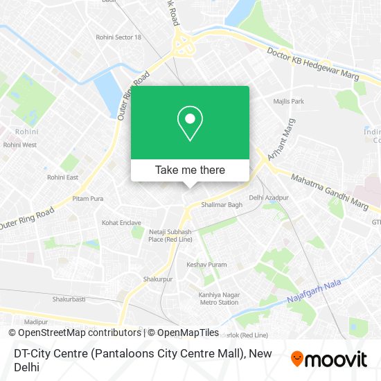 DT-City Centre (Pantaloons City Centre Mall) map