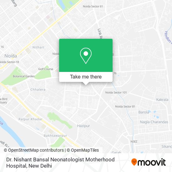 Dr. Nishant Bansal Neonatologist Motherhood Hospital map