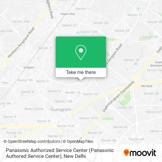 Panasonic Authorized Service Center map