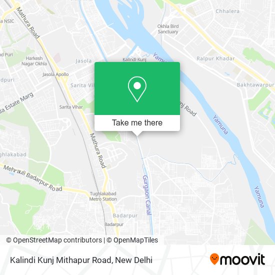 Kalindi Kunj Mithapur Road map