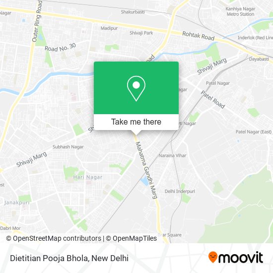 Dietitian Pooja Bhola map