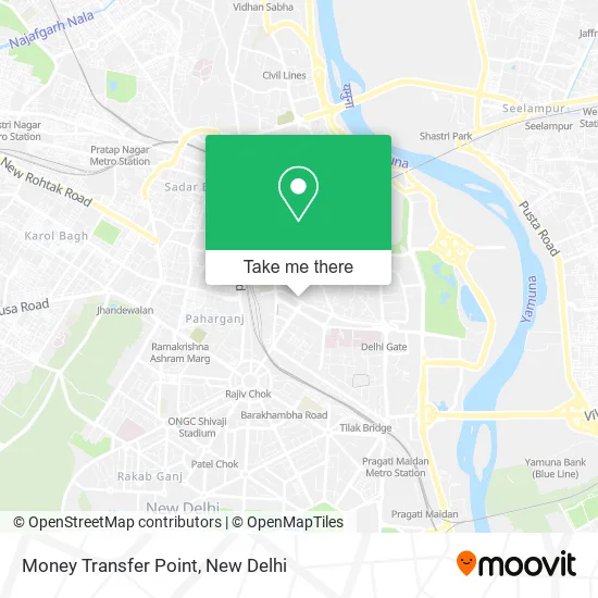 Money Transfer Point map