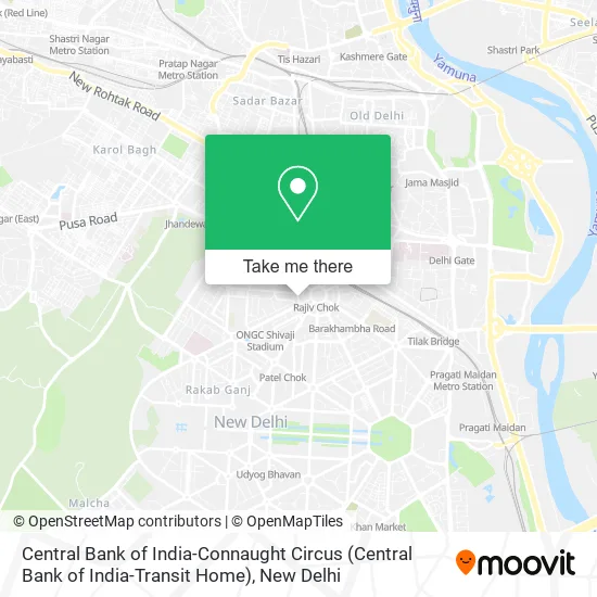 Central Bank of India-Connaught Circus (Central Bank of India-Transit Home) map