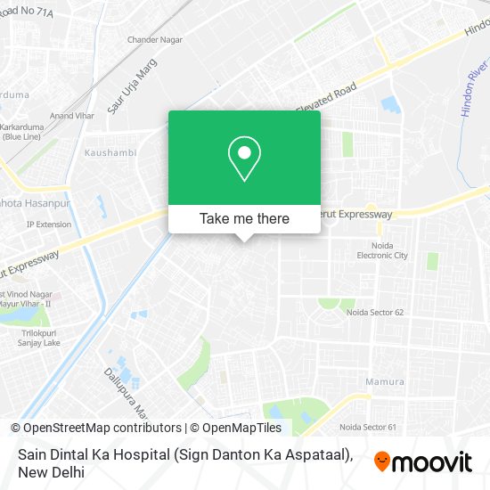 Sain Dintal Ka Hospital (Sign Danton Ka Aspataal) map