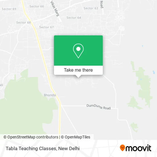 Tabla Teaching Classes map