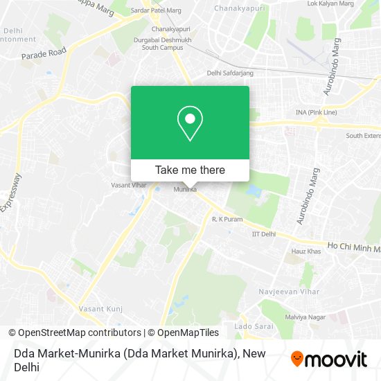 Dda Market-Munirka map