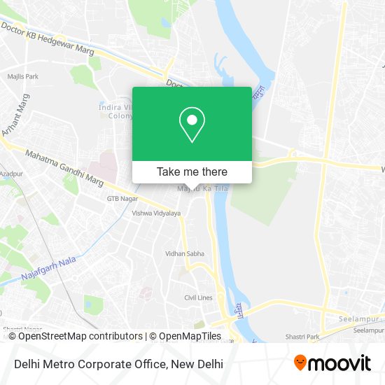 Delhi Metro Corporate Office map