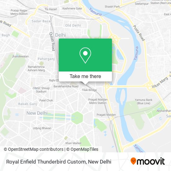 Royal Enfield Thunderbird Custom map