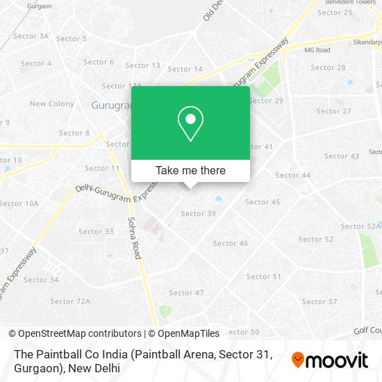 The Paintball Co India (Paintball Arena, Sector 31, Gurgaon) map