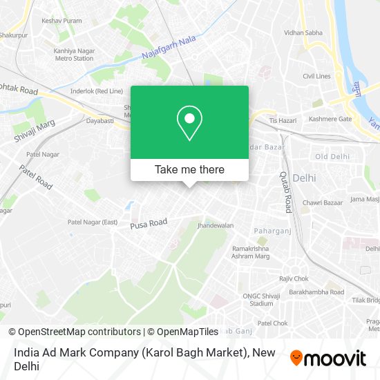 India Ad Mark Company (Karol Bagh Market) map