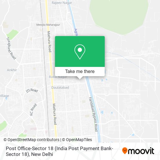 Post Office-Sector 18 (India Post Payment Bank-Sector 18) map