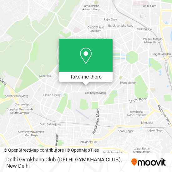 Delhi Gymkhana Club (DELHI GYMKHANA CLUB) map