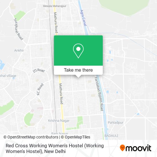 Red Cross Working Women's Hostel map