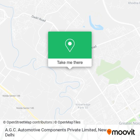 A.G.C. Automotive Components Private Limited map