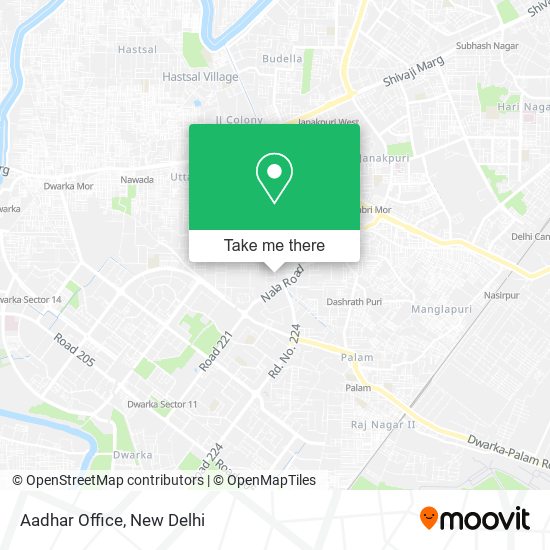 Aadhar Office map