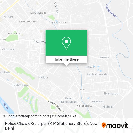 Police Chowki-Salarpur (K P Stationery Store) map