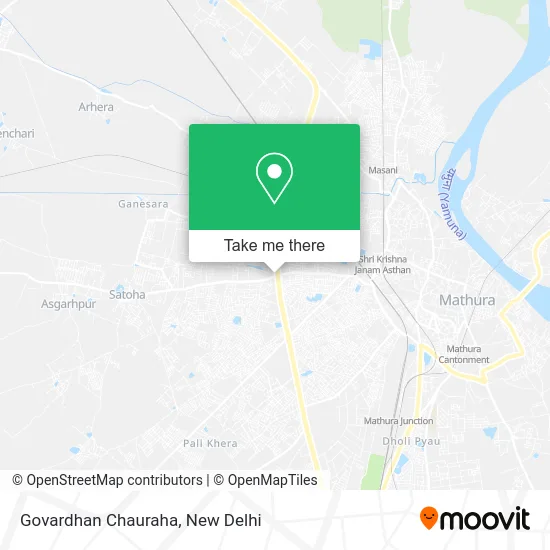 Govardhan Chauraha map