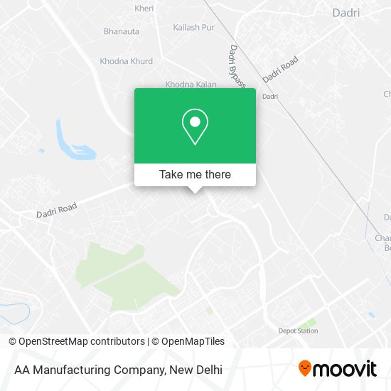 AA Manufacturing Company map