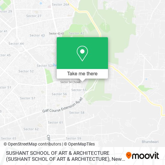 SUSHANT SCHOOL OF ART & ARCHITECTURE map