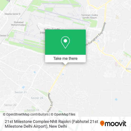 21st Milestone Complex-Nh8 Rajokri (Fabhotel 21st Milestone Delhi Airport) map