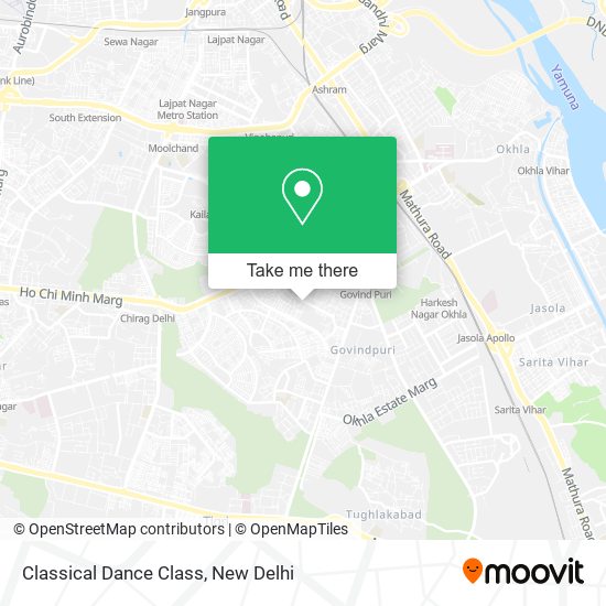 Classical Dance Class map