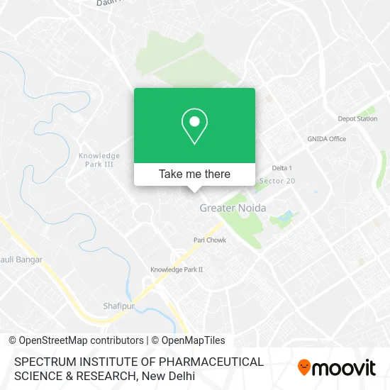 SPECTRUM INSTITUTE OF PHARMACEUTICAL SCIENCE & RESEARCH map