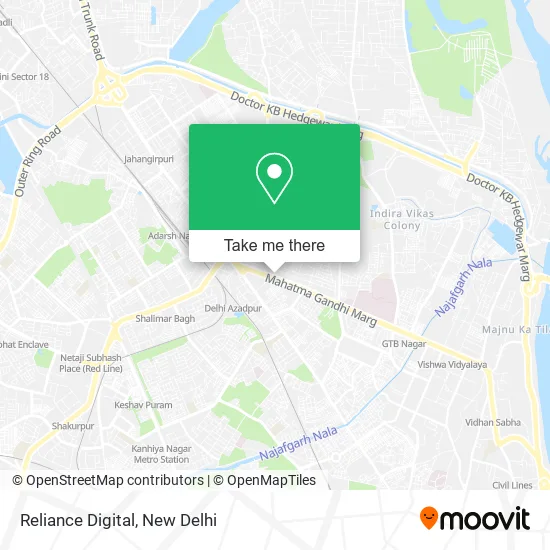 Reliance Digital map