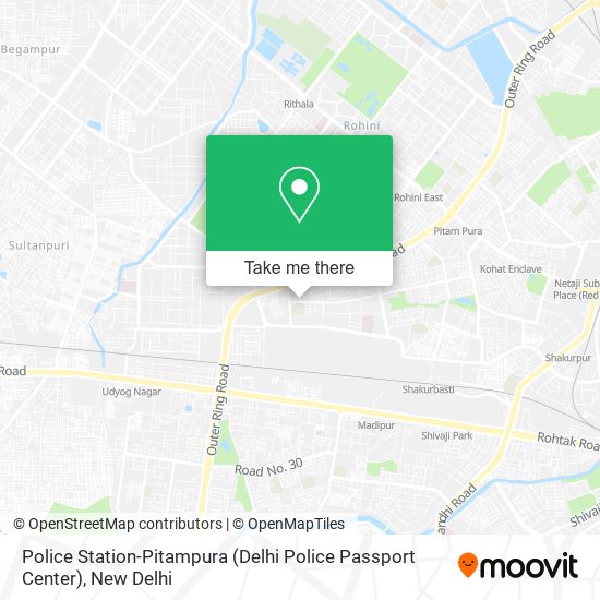 Police Station-Pitampura (Delhi Police Passport Center) map