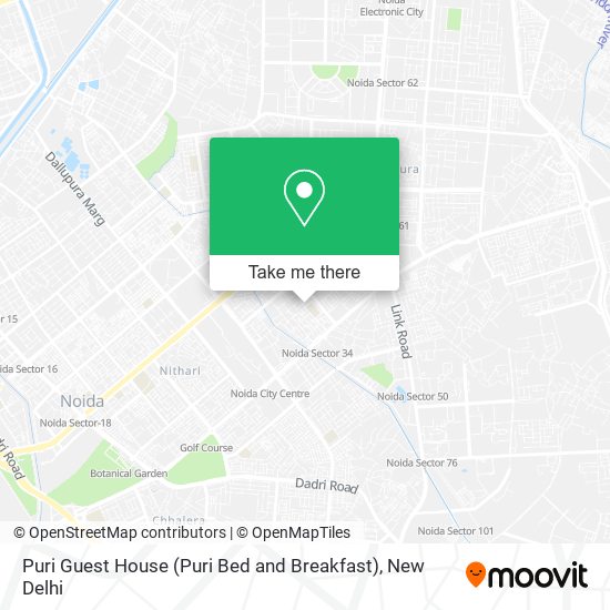 Puri Guest House (Puri Bed and Breakfast) map