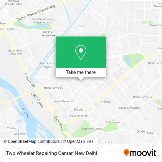 Two Wheeler Repairing Center map