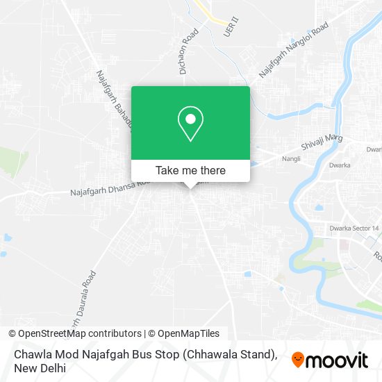 Chawla Mod Najafgah Bus Stop (Chhawala Stand) map