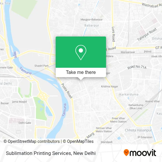 Sublimation Printing Services map