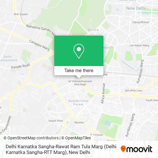 Delhi Karnatka Sangha-Rawat Ram Tula Marg (Delhi Karnatka Sangha-RTT Marg) map