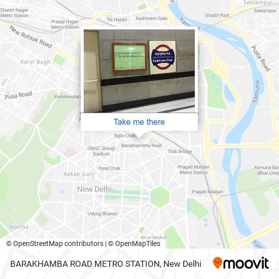 BARAKHAMBA ROAD METRO STATION map