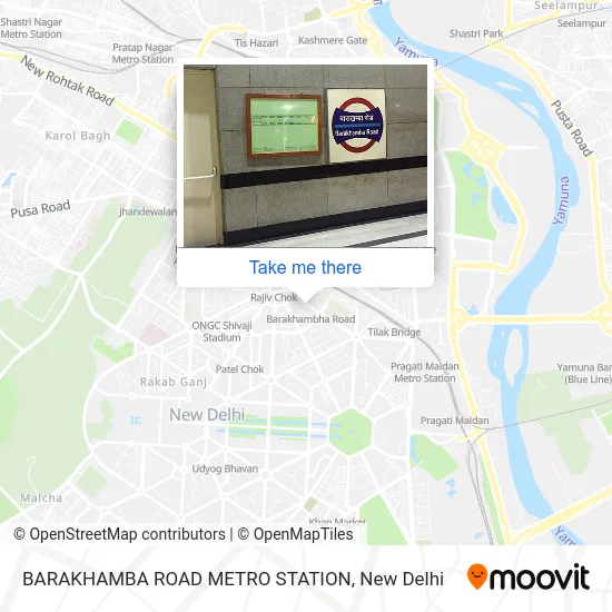 BARAKHAMBA ROAD METRO STATION map
