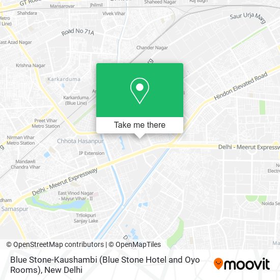 Blue Stone-Kaushambi (Blue Stone Hotel and Oyo Rooms) map