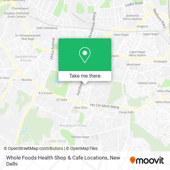 Whole Foods Health Shop & Cafe Locations map