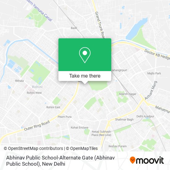 Abhinav Public School-Alternate Gate map