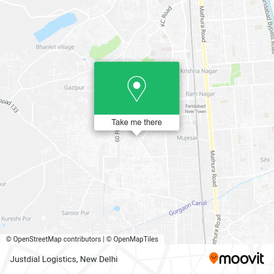 Justdial Logistics map