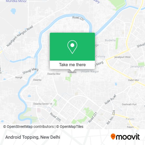 Android Topping map
