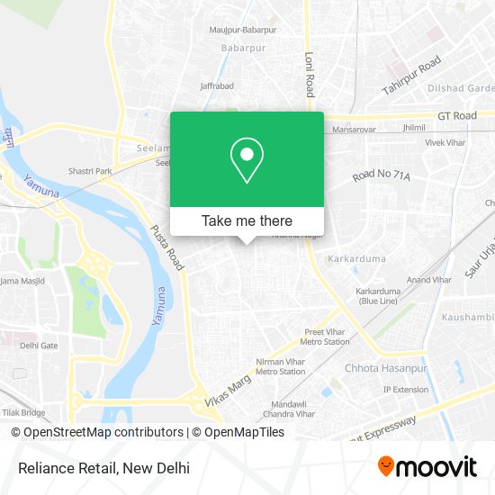 Reliance Retail map