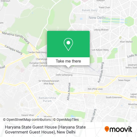 Haryana State Guest House map