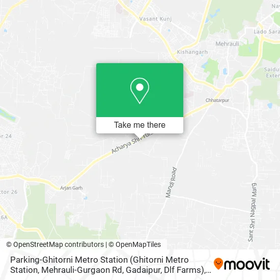 Parking-Ghitorni Metro Station (Ghitorni Metro Station, Mehrauli-Gurgaon Rd, Gadaipur, Dlf Farms) map