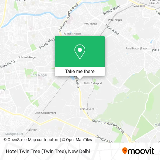 Hotel Twin Tree map