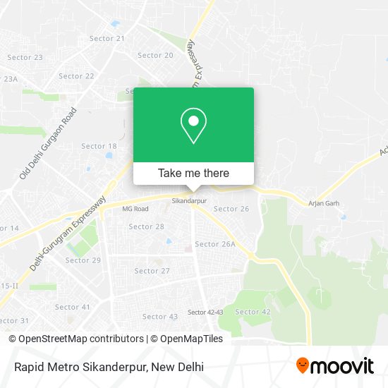 Rapid Metro Sikanderpur map