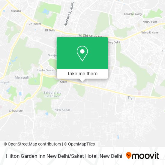 Hilton Garden Inn New Delhi / Saket Hotel map